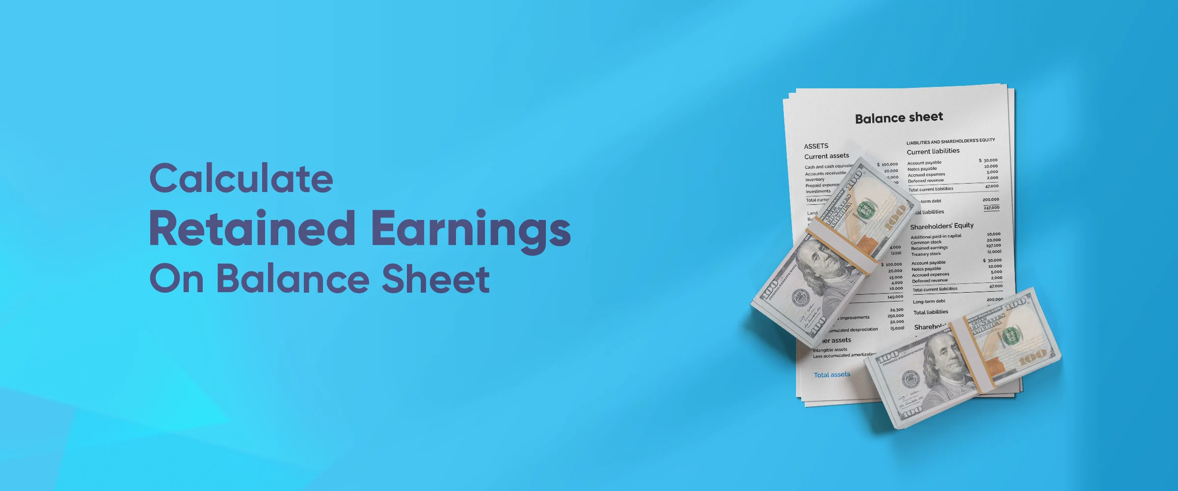 calculating retained earnings balance sheet