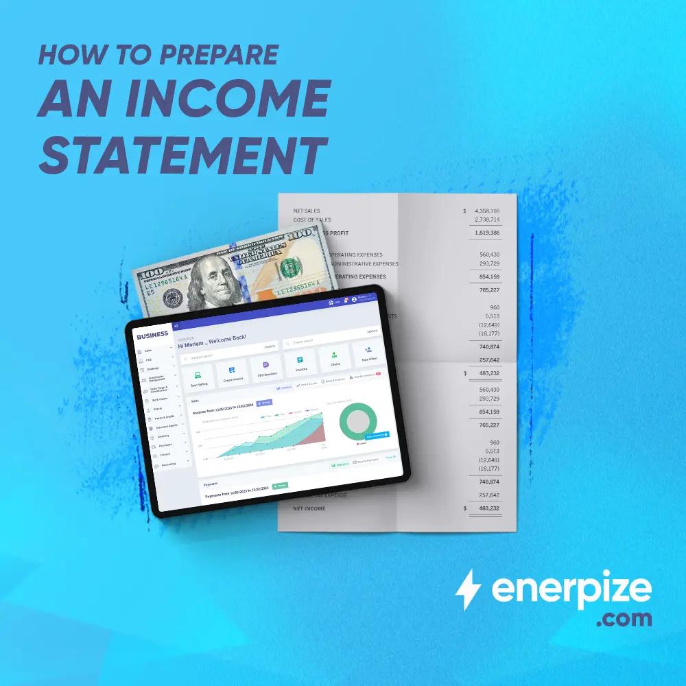 prepare income statement